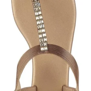 Mochi Women's Slip-On T-Strap Sandals